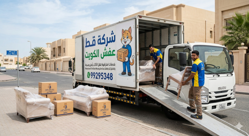 نقل عفش المنازل والفلل في الكويت 99295348 | خطوات النقل من المعاينة حتى التسليم